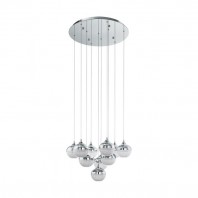 Eglo-Mioglia - 10x3.15W  Dimmable Led Pendant Light - Chrome